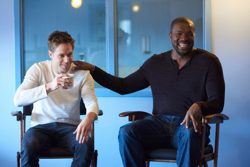 Shaun Sipos (Devon) and Roger Cross (Six) Image: Steve Wilkie/Syfy